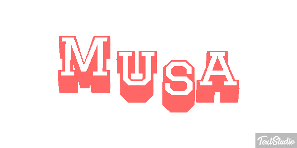 Musa Efecto de texto