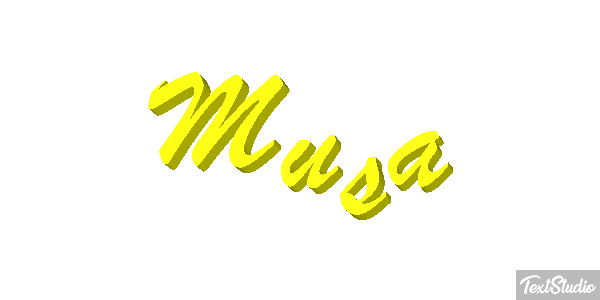 Musa Efecto de texto