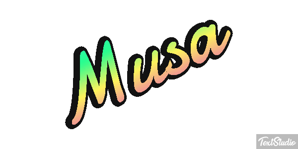 Musa Efecto de texto
