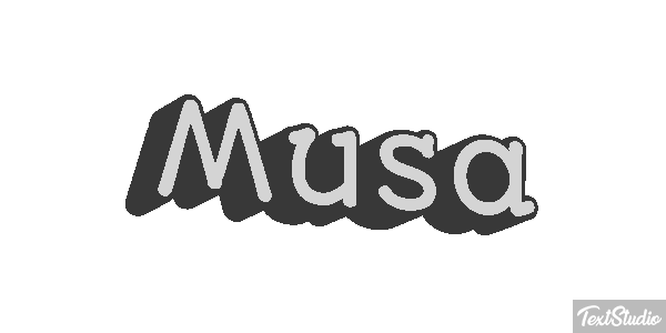Musa Efecto de texto