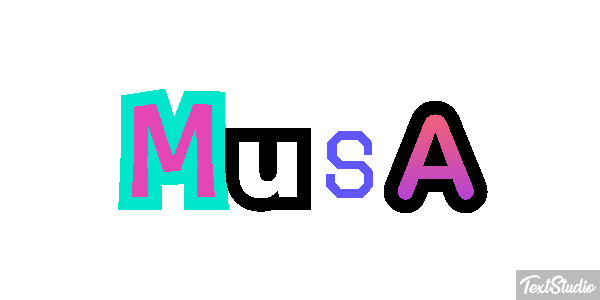 Musa Efecto de texto