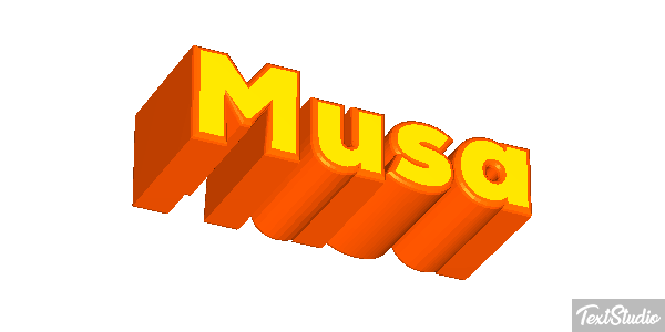 Musa Efecto de texto