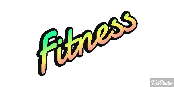 Fitness Efecto de texto