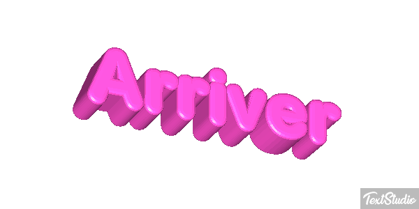 Arriver Effet de texte