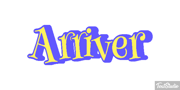 Arriver Effet de texte