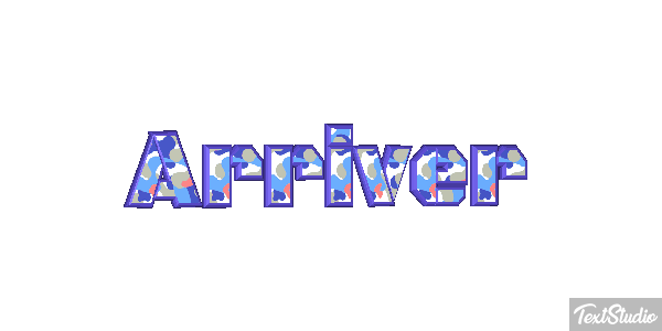 Arriver Effet de texte