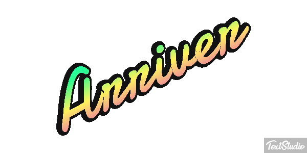 Arriver Effet de texte