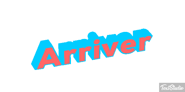 Arriver Effet de texte