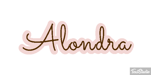Alondra Effetto testo