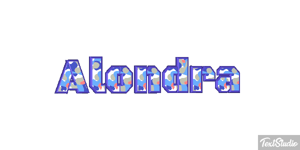 Alondra Effetto testo