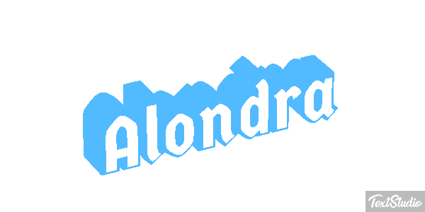 Alondra Effetto testo