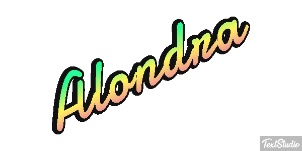 Alondra Effetto testo