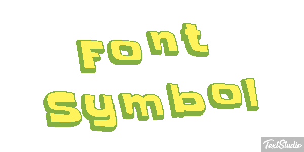 Font Symbol Text effect