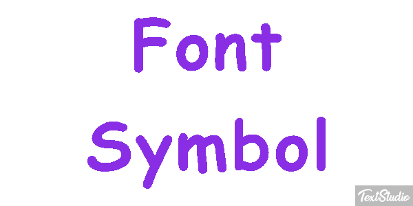 Font Symbol Text effect