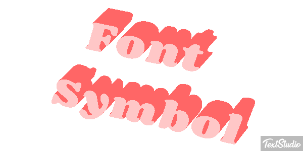 Font Symbol Text effect