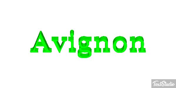 Avignon Effetto testo