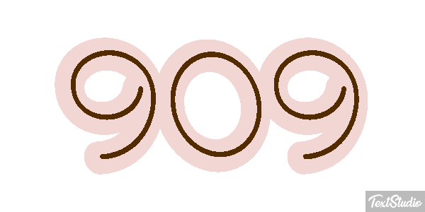 909 Metin efekti