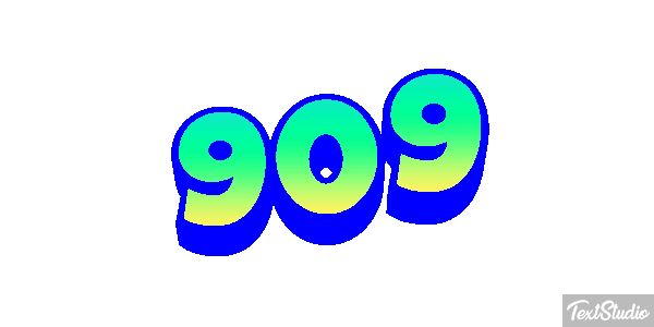 909 Metin efekti
