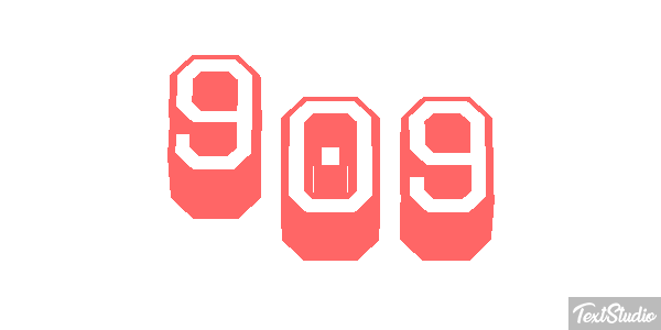 909 Metin efekti