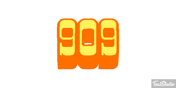 909 Metin efekti