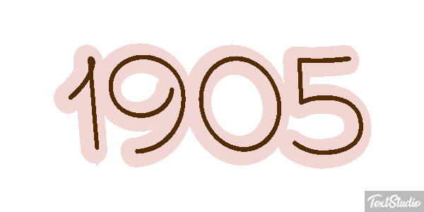 1905 Text effect