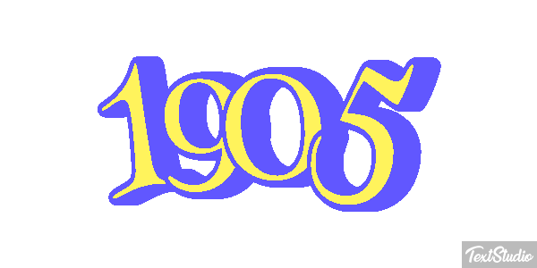 1905 Text effect