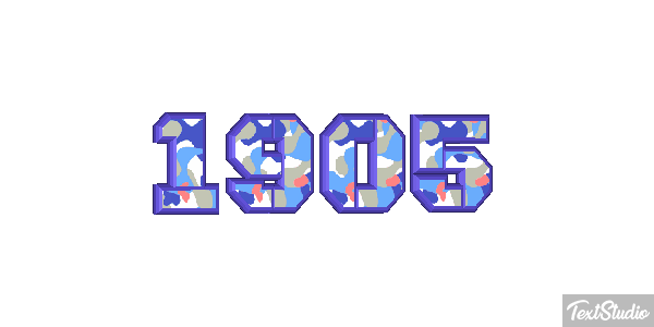 1905 Text effect
