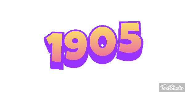 1905 Text effect