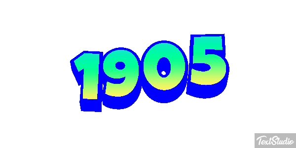1905 Text effect