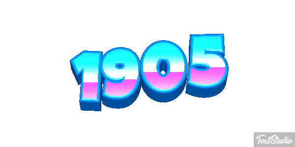 1905 Text effect