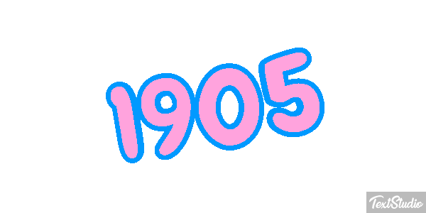 1905 Text effect