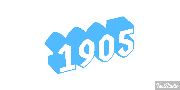 1905 Text effect