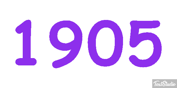 1905 Text effect