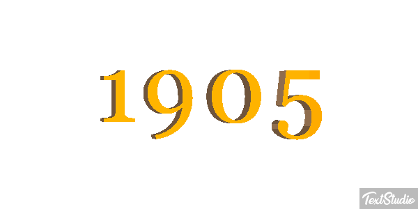 1905 Text effect