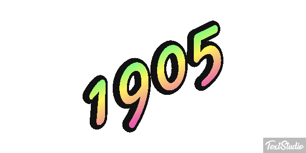 1905 Text effect