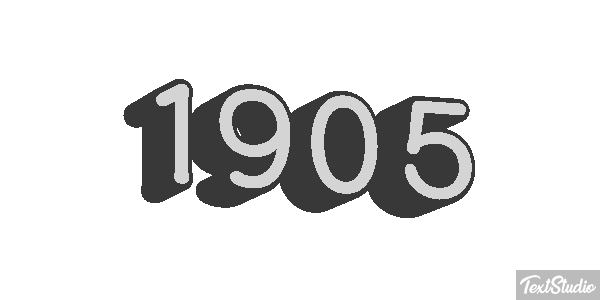 1905 Text effect
