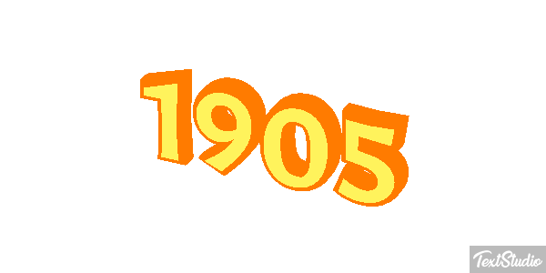 1905 Text effect