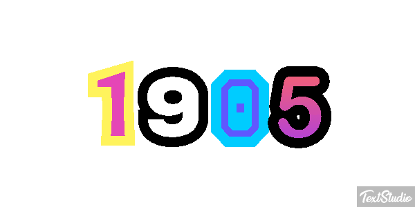 1905 Text effect