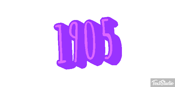 1905 Text effect