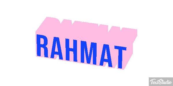 Rahmat Texteffekt