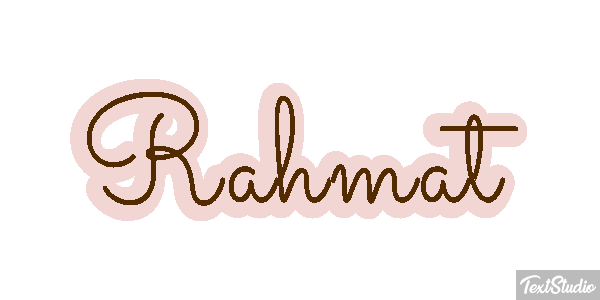 Rahmat Texteffekt