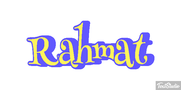 Rahmat Texteffekt