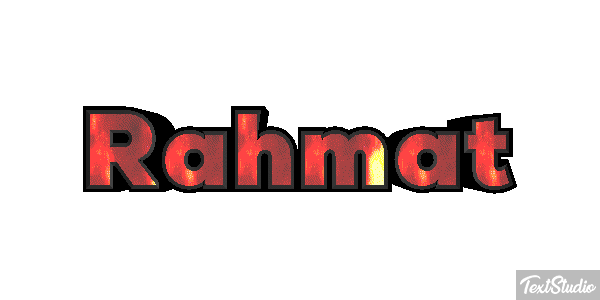 Rahmat Texteffekt