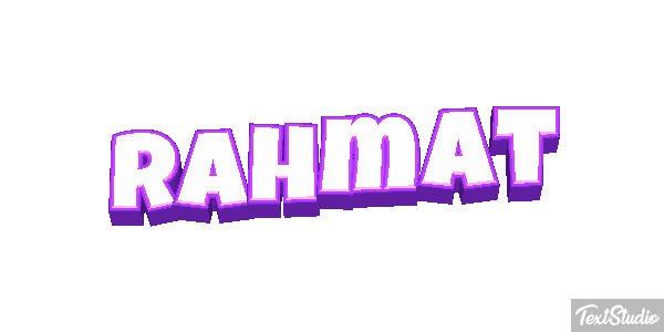 Rahmat Texteffekt