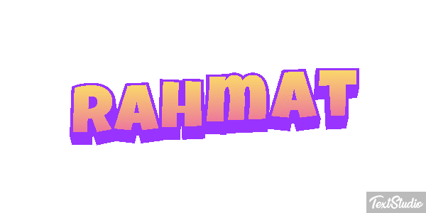 Rahmat Texteffekt