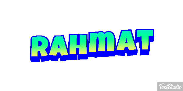Rahmat Texteffekt