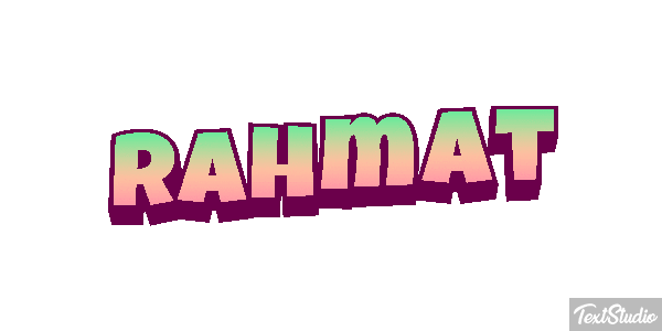 Rahmat Texteffekt