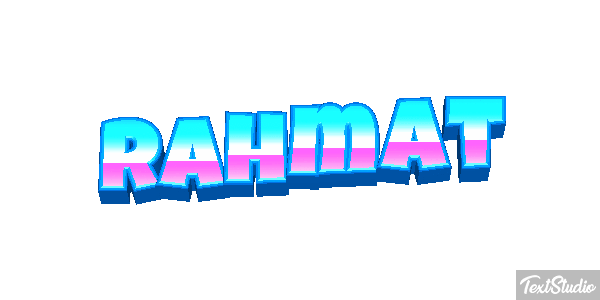 Rahmat Texteffekt