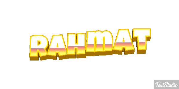 Rahmat Texteffekt