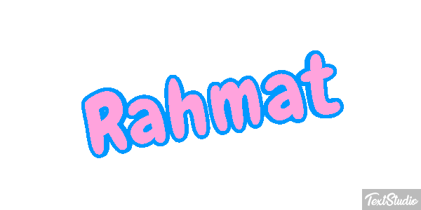 Rahmat Texteffekt